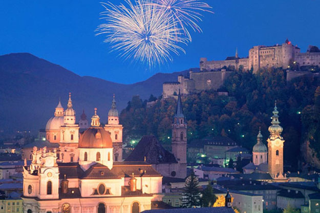 Fireworks over Salzburg